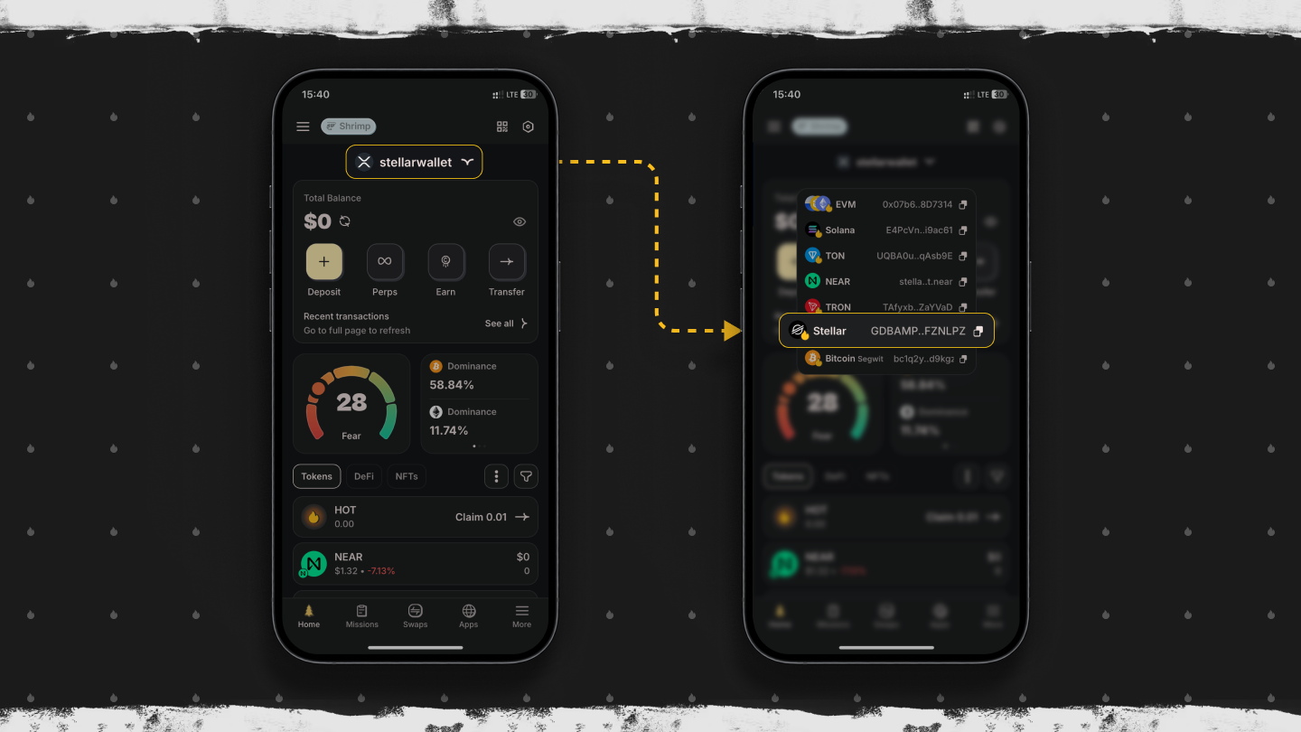 How to Quickly Copy Your Stellar Address in HOT Wallet